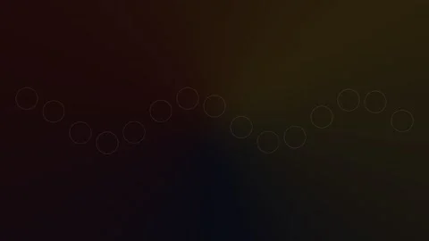 A sequence of glowing golden circles arranged in a subtle wave pattern Stock Footage 339619291