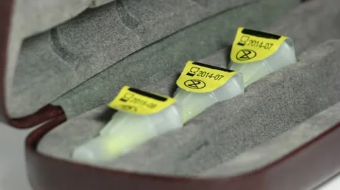 Sequence: Kit for injection Stock Footage 12314140