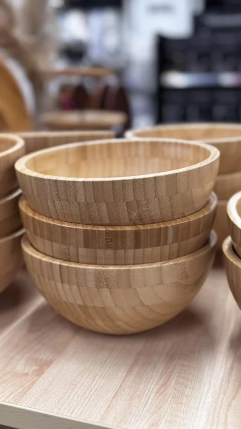 A sequence of kitchenware and household items arranged creatively, providing  Stock Footage 303360590