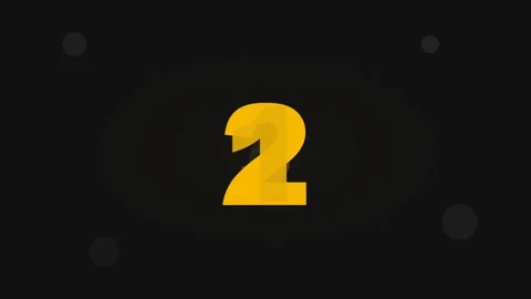 Sequence of large yellow numbers. Stock Footage 334092763