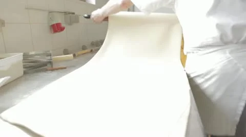 Sequence of making croissants Stock Footage 12701302
