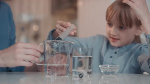 Sequence Of Making Sanitizer At Home 動画素材 145458841