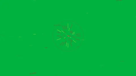 On sequence opening HUD target pulsing, red or yellow spokes shifting, needle Video stock 333907268