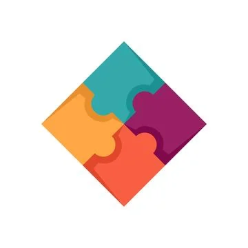 Sequence puzzle icon flat isolated Ilustración de archivo