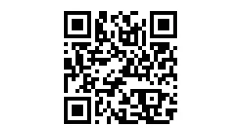 Sequence of QR codes on a white background. The QR codes encoded examples of  Video stock 170553521