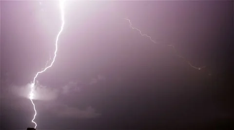 Sequence of realistic lighting; thunderstorm Vídeo Stock 55238516