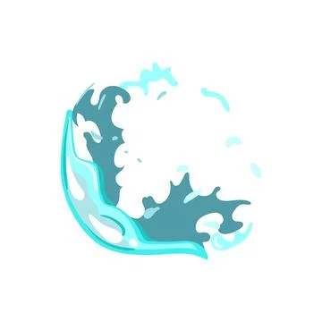 Sequence soap bubble explosion cartoon vector illustration Stock Illustration