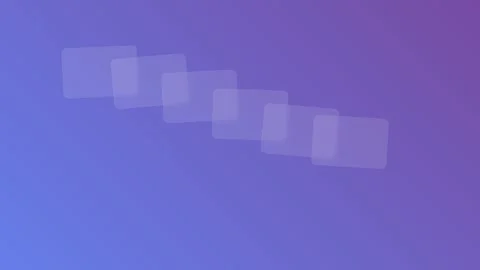 A sequence of translucent geometric rectangles on a soft purple gradient Video stock 335117607