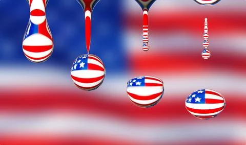 Sequence of a water drop dripping off Stock Illustration