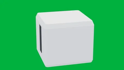 Sequencer biotech 3d loop green screen Video stock 343073751
