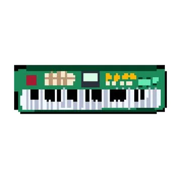 Sequencer synthesizer pixel art vector illustration イラスト素材