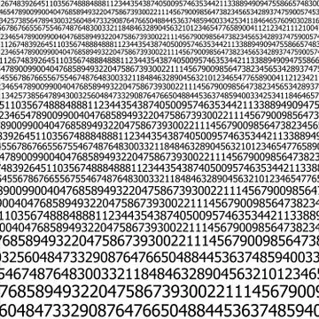 Sequences of digits stream background Illustrazione stock