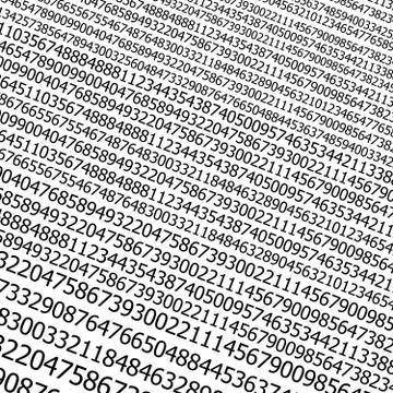 Sequences of digits stream background Illustrazione stock