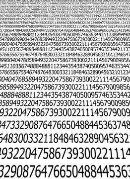 Sequences of digits stream background Illustrazione stock