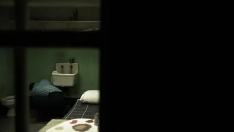 Sequences of inmates breaking out of prison, USA, 1960s - Reenactment 스톡 동영상 238866857