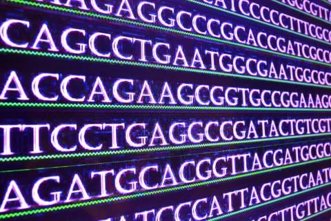 Sequencing the genome. Stock Photos