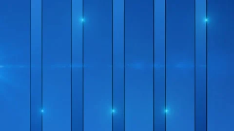 Sequential Blue Vertical Bars with Glowing Light Points Background. Stock Footage 345233073