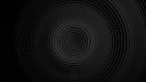 Sequential movement of the black circles rings. The concept of wave and motion.  Stock Footage 157023151