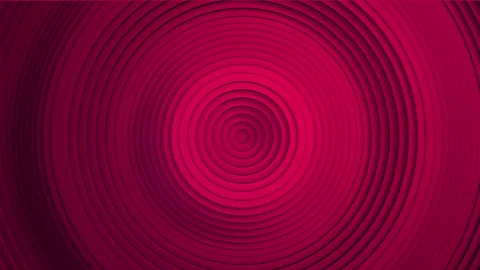 Sequential movement of the crimson circles rings. The concept of wave and motion Stock Footage 157023167