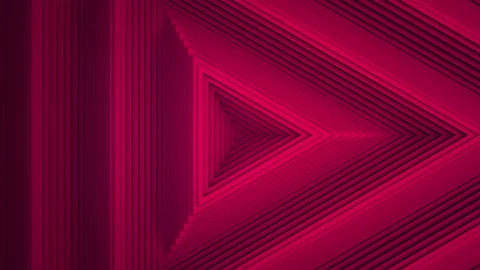 Sequential movement of the crimson triangle rings. The concept of wave and motio Stock Footage 157022771