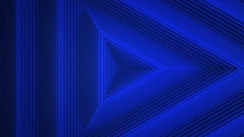 Sequential movement of the dark blue triangle rings. The concept of wave and mot Stock Footage 157020011