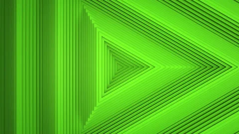 Sequential movement of the green triangle rings. The concept of wave and motion. Stock Footage 157019970