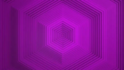 Sequential movement of the purple hexagon rings. The concept of wave and motion. Video stock 157016480