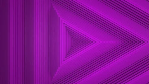 Sequential movement of the purple triangle rings. The concept of wave and motion Stock Footage 157016477