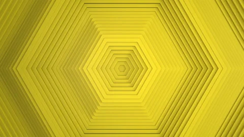 Sequential movement of the yellow hexagon rings. The concept of wave and motion. Stock Footage 157014799
