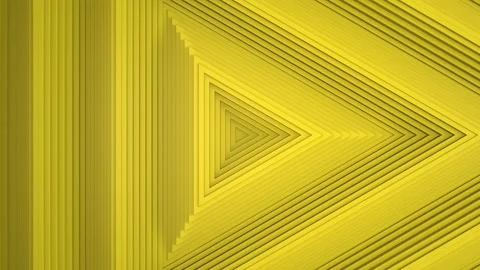 Sequential movement of the yellow triangle rings. The concept of wave and motion Stock Footage 157014976