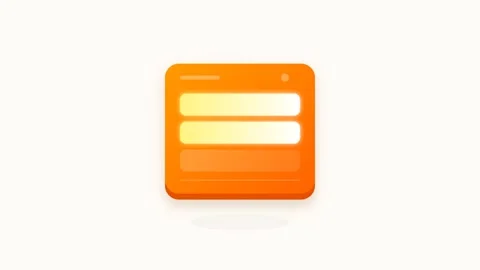 Sequential Payment Installment Icon with Warm Orange Gradient and Glowing S.. Видео 346130775