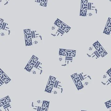 Sequestration carbon glyph vector seamless pattern Stock Illustration