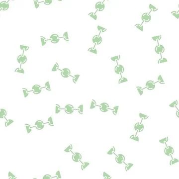 Sequin chain glyph seamless pattern Stock Illustration