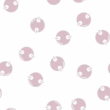 Sequin chain glyph vector seamless pattern Stock Illustration