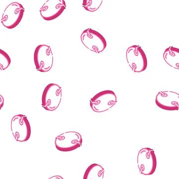 Sequin chain isometric icon seamless pattern Stock Illustration