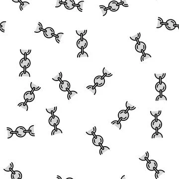 Sequin chain vector seamless pattern Stock Illustration