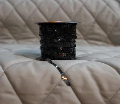 Sequin tape roll 스톡 사진