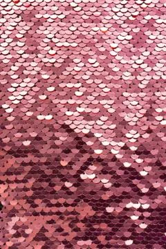 Sequins background. Background with shiny sequins on fabric.  Stock Photos