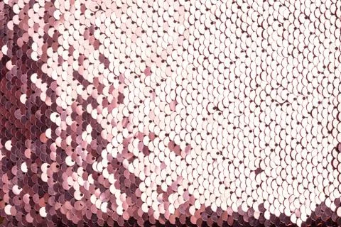Sequins background. Background with shiny sequins on fabric.  Stock Photos