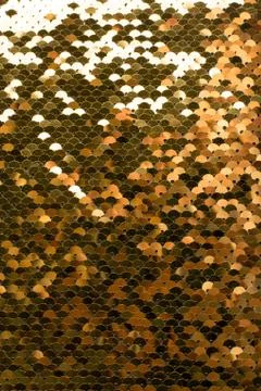 Sequins background. Background with shiny sequins on fabric.  Stock Photos