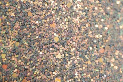 Sequins as background, colorful sequined texture. 스톡 사진
