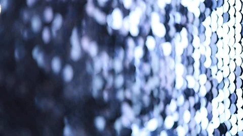 Sequins background. Holiday and festive texture. Blue sequins and glitter Stock Footage 122151468