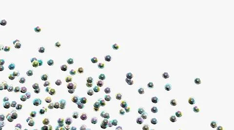 Sequins background. Holographic sequin. 3d rainbow rhinestones. Embroidery. Stock-Illustration