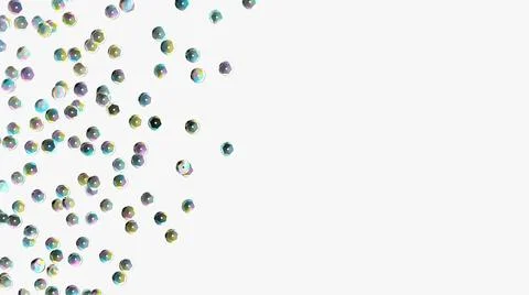 Sequins background. Holographic sequin. 3d rainbow rhinestones. Embroidery. Stock-Illustration