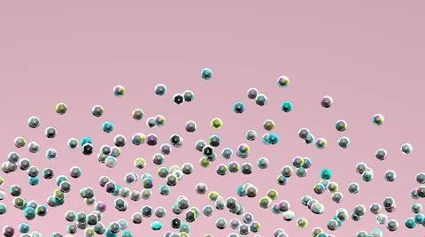 Sequins background. Holographic sequin. 3d rainbow rhinestones. Embroidery. Stock-Illustration