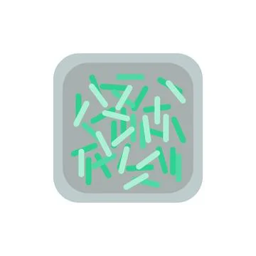 Sequins for manicure glitter vector isolated icon Stock Illustration