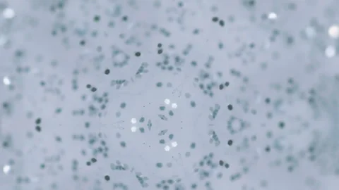 Sequins pattern glow liquid silver shimmer mandala Stock Footage 279528705