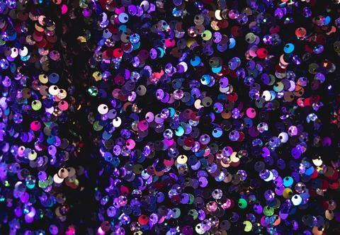 Sequins reflected lights Stock Photos
