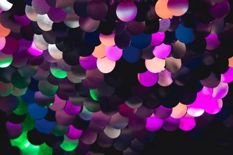 Sequins reflected lights Stock Photos