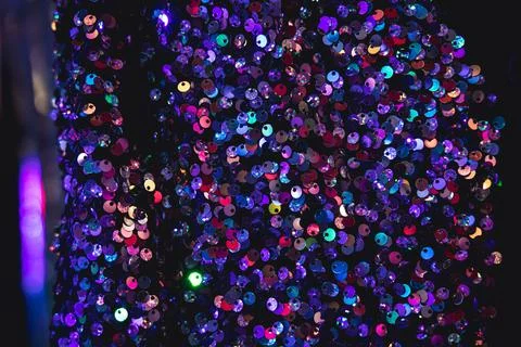 Sequins reflected lights Stock Photos